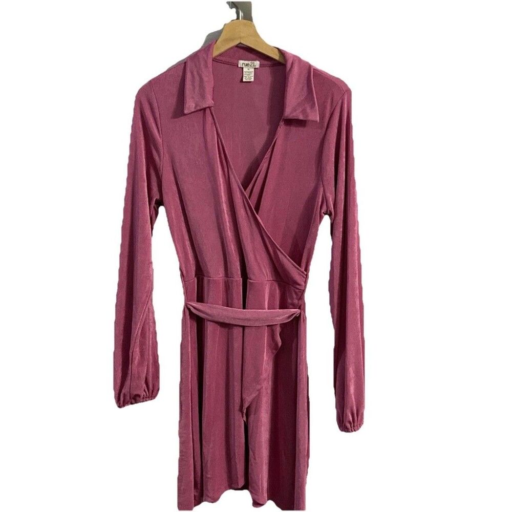 Y2K Rue 21 Hot Pink Wrap Dress XL